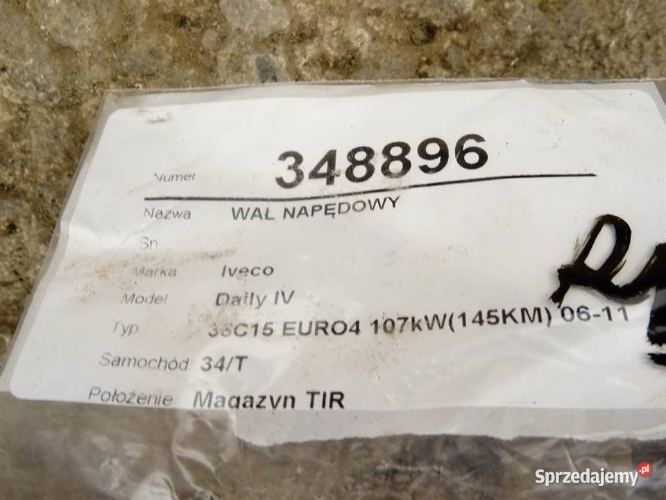 WAŁ NAPĘDOWY IVECO DAILY IV Van minibus 0612 30 Motoryzacja podkarpackie