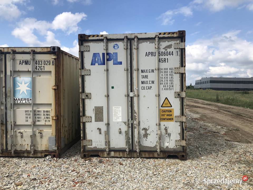 Kontener morski 40HC na plac budowy działkę