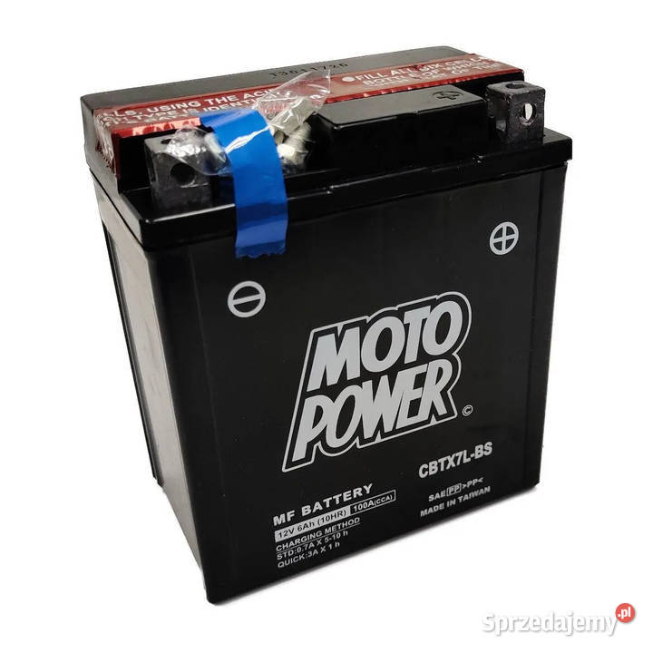 NOWY Akumulator motocyklowy MotoPower CBTX7LBS Wrocław