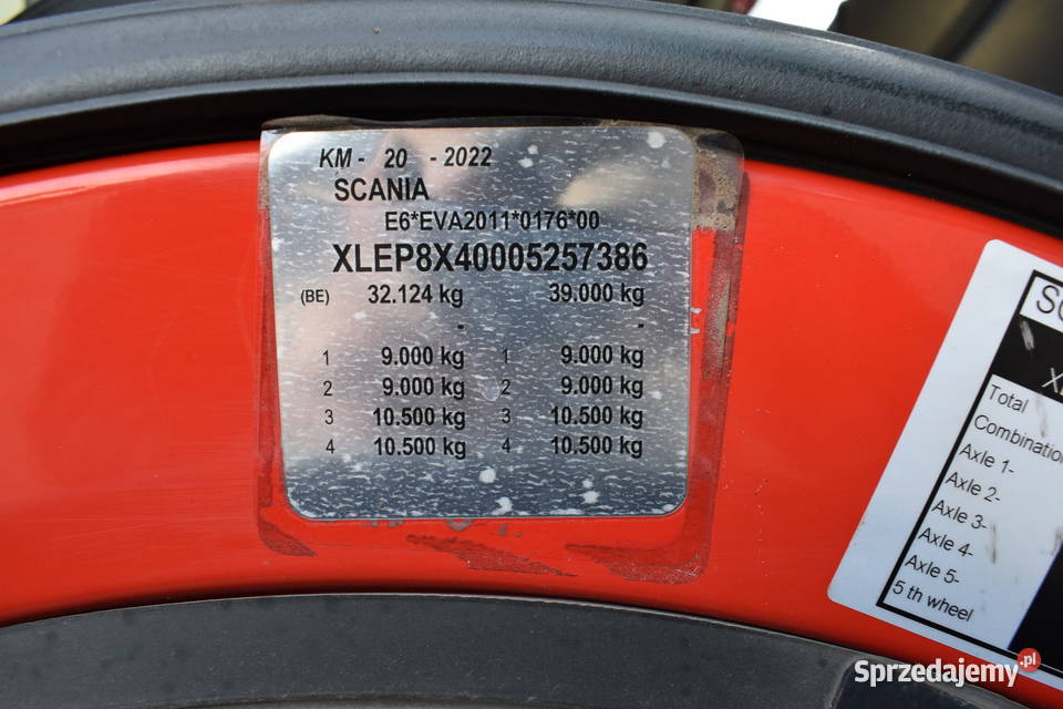 Scania dzwig samochodowy Liebherr Warszawa