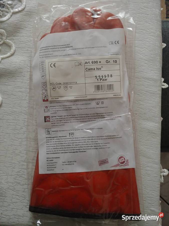 Rękawice ocieplane chemiczne Cama Iso 690 lubelskie Stoczek Łukowski sprzedam
