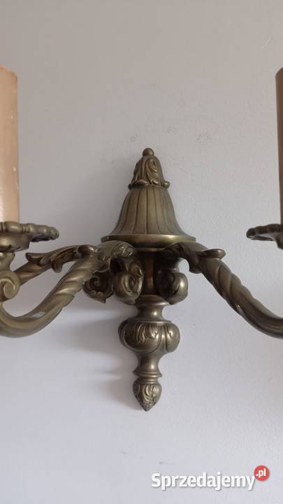 Stare mosiężne kinkiety klinkiety Włocławek