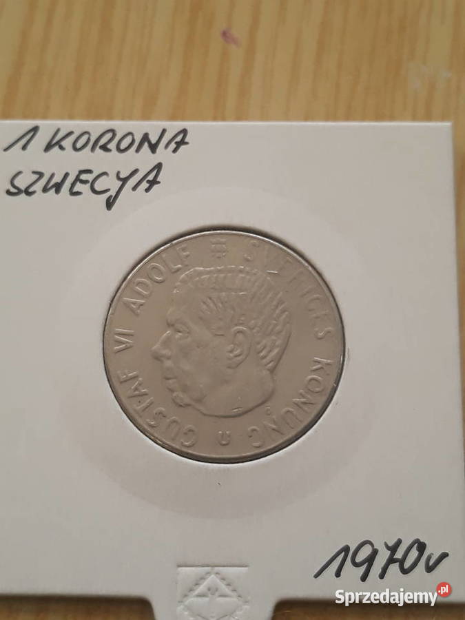 1Korona Szwecja 1970 r wielkopolskie Konin sprzedam