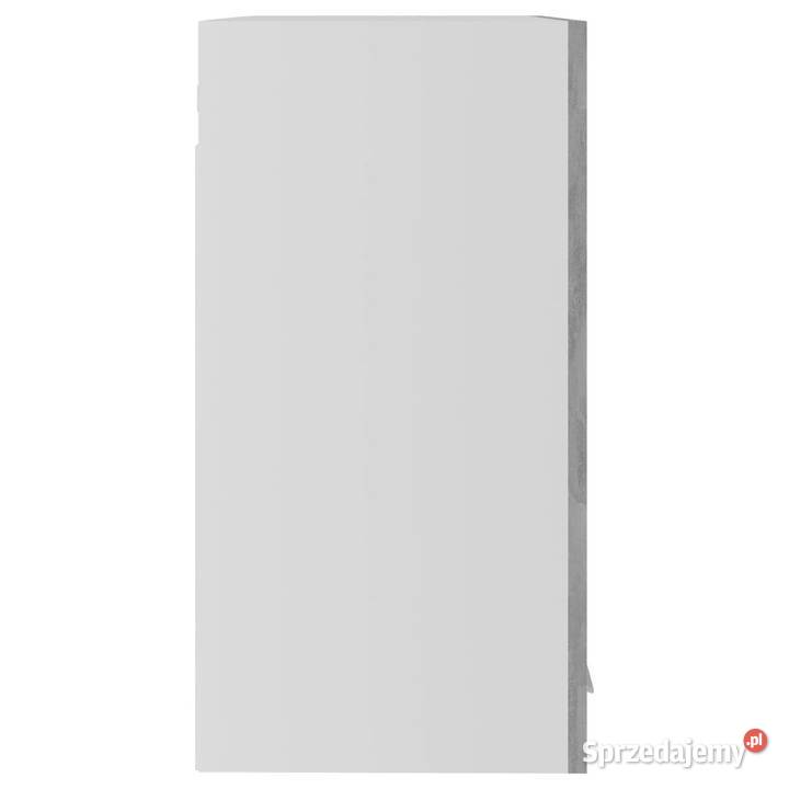 Szafka wisząca z szybą szarość betonu 60x31x60