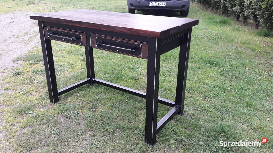 Biurko dwu szufladowe LoftMeble industrialne