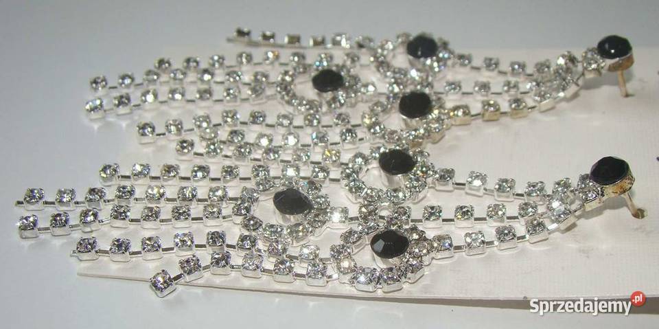 Kolczyki wiszące cyrkonie Łódź