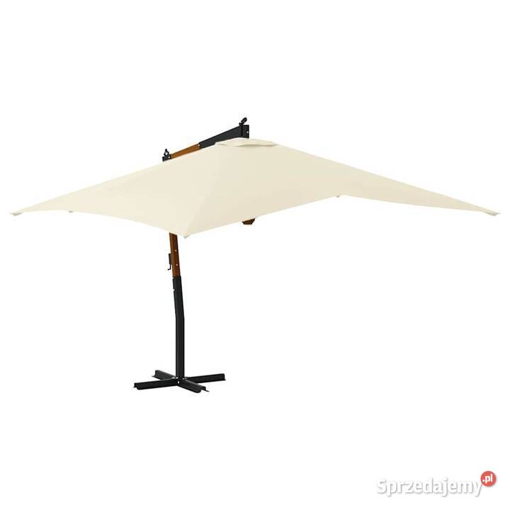 Wiszący parasol z drewnianym słupkiem 400x300 sprzedam