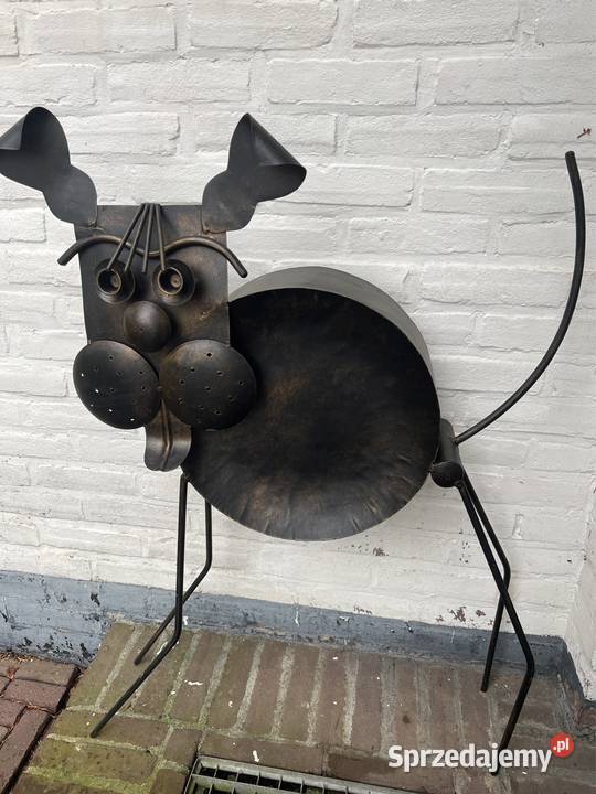 Metaloplastyka pies rzeźba nowoczesna z metalu handmade