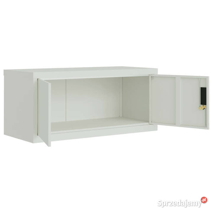 Szafa na dokumenty jasnoszara 90x40x180 stalowa Warszawa