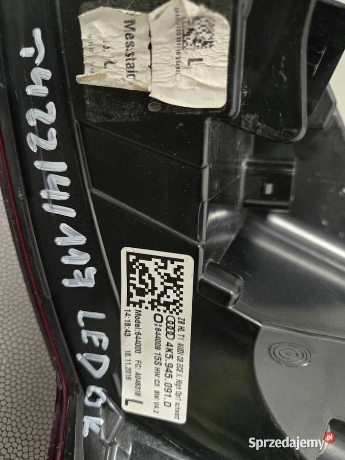 LAMPY TYLNE Audi A6 AVANT C8 2020r lubelskie Lubartów