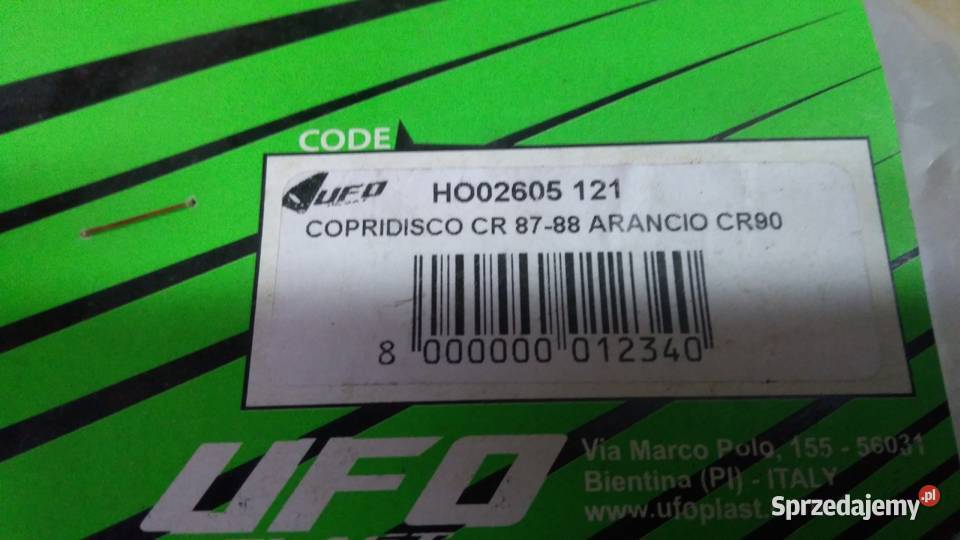 Osłona tarczy hamulcowej Acerbis UFO Honda CR125 Bielsk Podlaski sprzedam