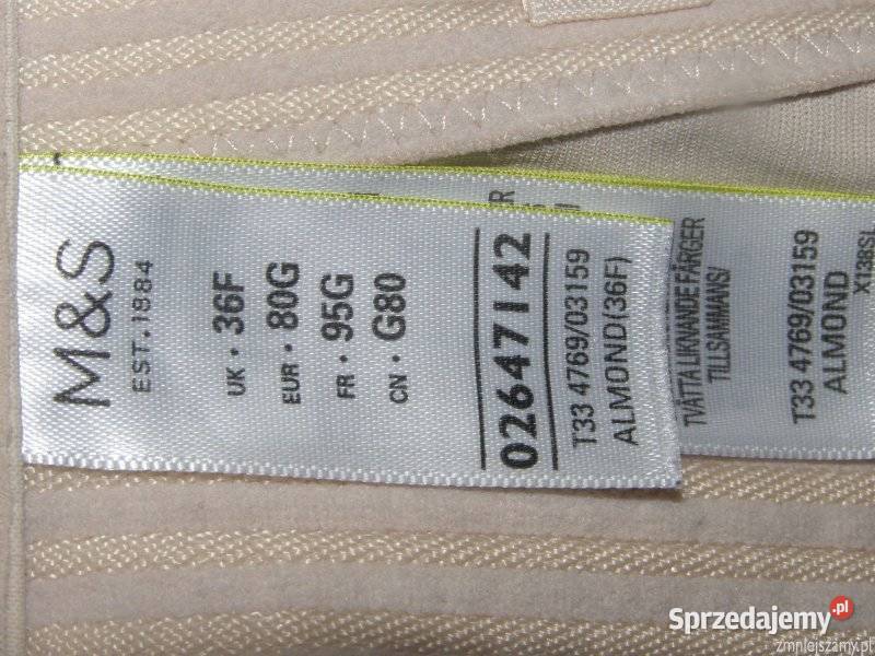 Biustonosz Stanik BARDOTKA 36G 80G Marks Spencer Biustonosze sprzedam