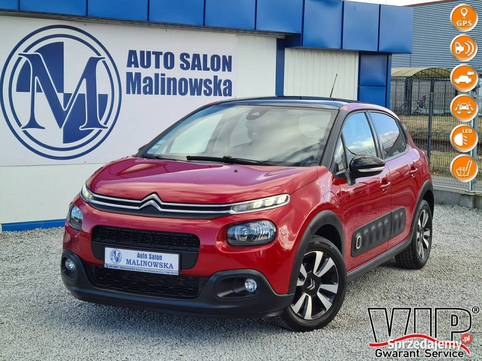 Citroen C3 SzklanyDach Navi PDC GrzaneFotele Led szyberdach Wągrowiec
