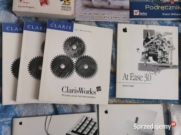 Apple Macintosh książki instrukcje 13 sztuk Lębork sprzedam