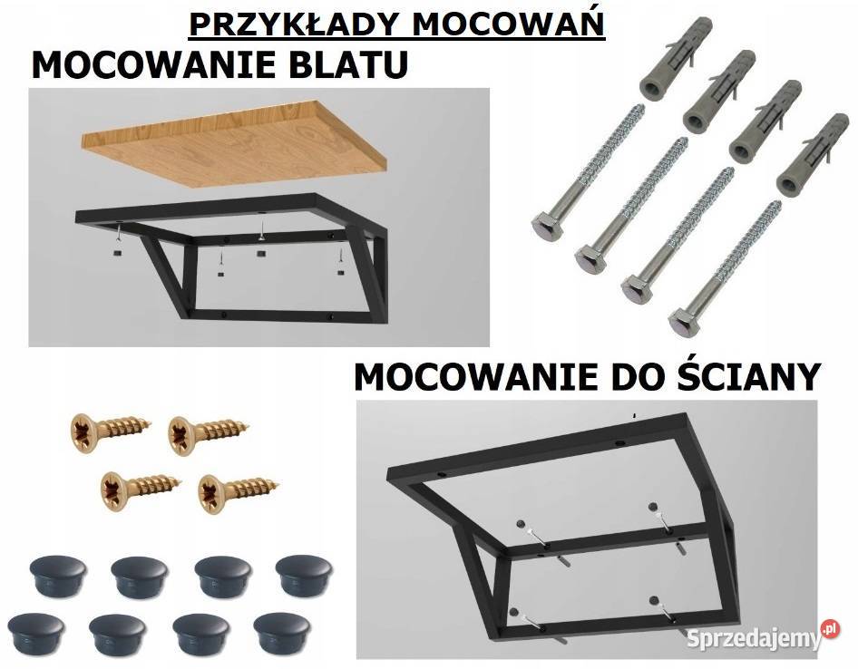 Stelaż pod umywalkę nablatową misa misę na czarny