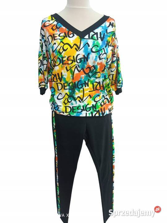 Komplet dres BAWEŁNASPODNIE LAMPAS BLUZA LXL Wieluń