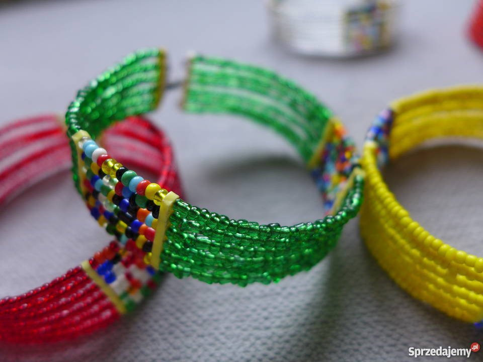 MASAJSKA BRANSOLETKA z Afryki etniczne sprzedam