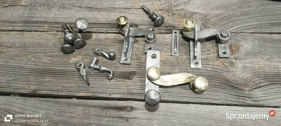 Stare okucia okienne Zabytkowa klamka okienna Sosnowiec sprzedam