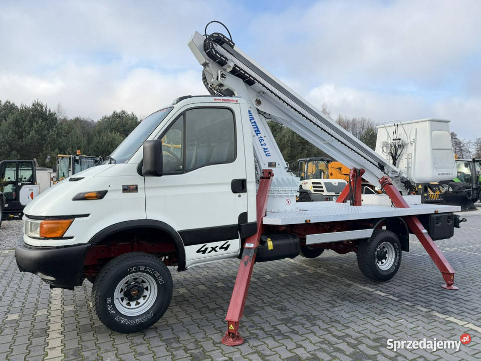 Iveco Daily 4x4 Zwyżka 16m MULTITEL 162 ALUAF wspomaganie kierownicy Widełki