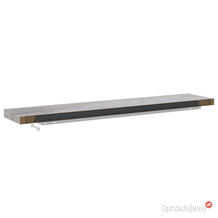 Półka ścienna szarość betonu 120 x 235 x 38 MDF mazowieckie Warszawa sprzedam