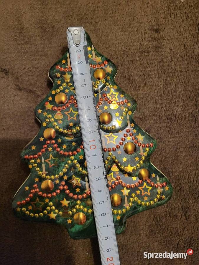 Choinka Metalowe pudełko Boże Narodzenie Gliwice