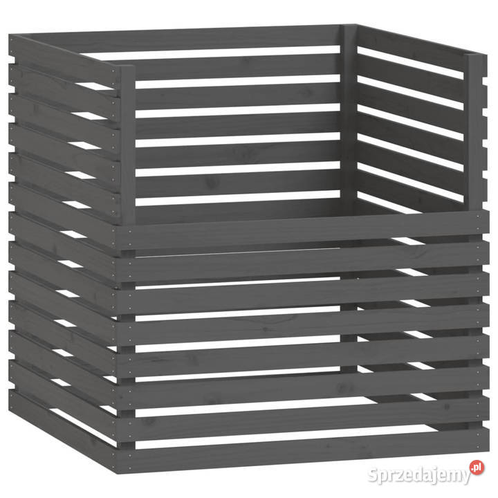 Kompostownik szary 100x100x102 lite drewno Warszawa