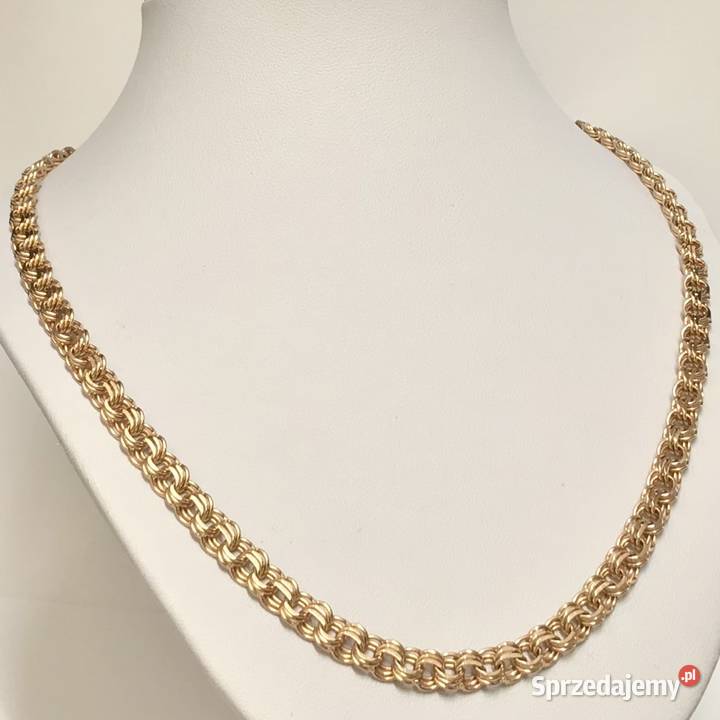 Złoty ŁAŃCUSZEK damski 14K piękny GARIBALDI 57 Warszawa