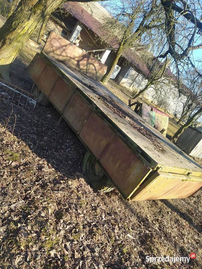 Przyczepa 2 osiowa stała nowe opony Mzurów sprzedam
