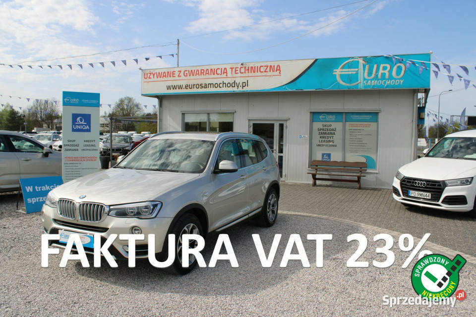 BMW X3 Salon Polska Panorama Kamera Skóra wielofunkcyjna kierownica Warszawa