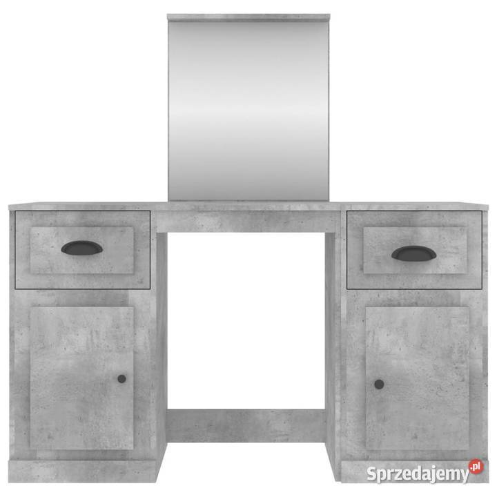 Toaletka z lustrem szarość betonu 130x50x1325