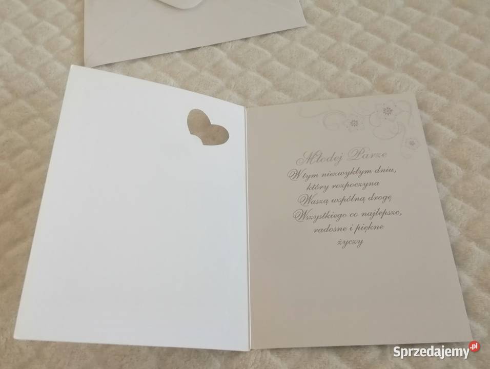Karta na ślub z życzeniami Gratulacje z okazji śląskie Czeladź