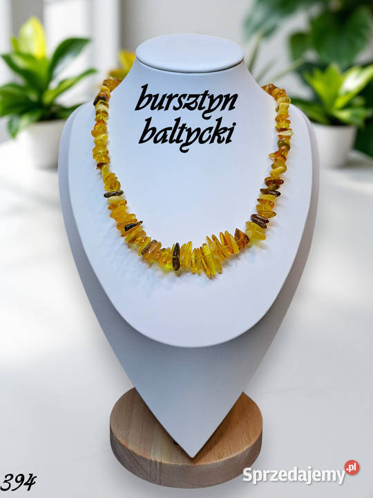 Korale z bursztynu bursztyn bałtycki sieczka