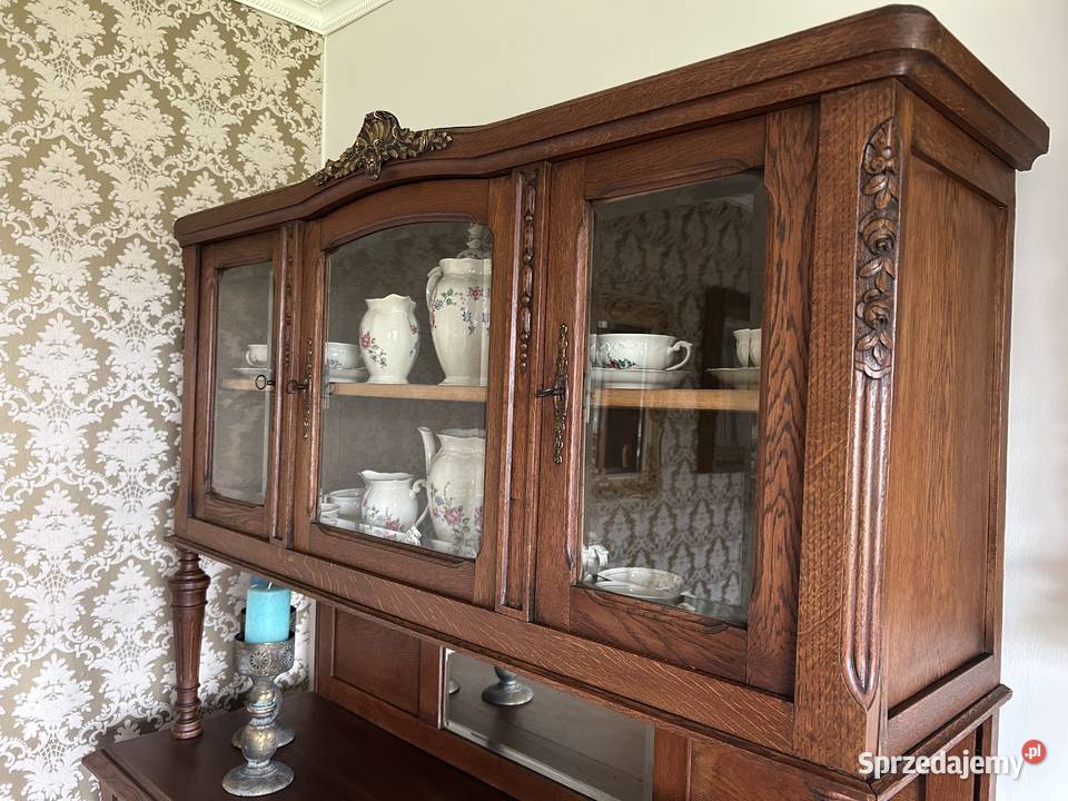 Piękny stary kredens komoda witryna Warszawa
