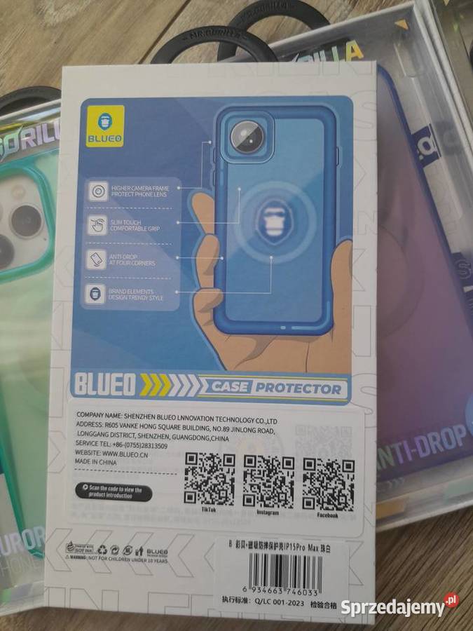 Etui Blueo Mr Gorilla Aurora AntiDrop Phone Case Pokrowce, futerały i kabury sprzedam