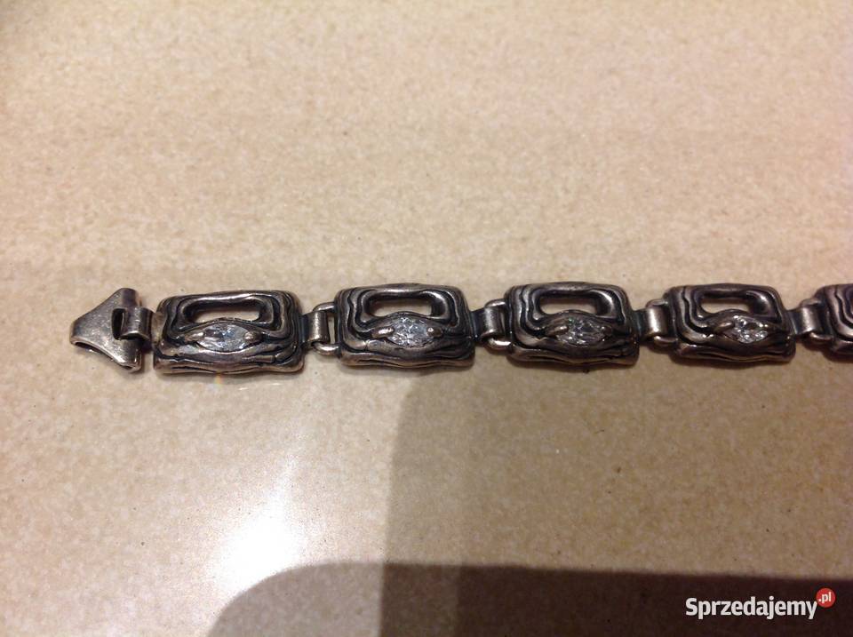 Bransoletka Srebrna Damska Cyrkonie Srebro Nowa Sól sprzedam