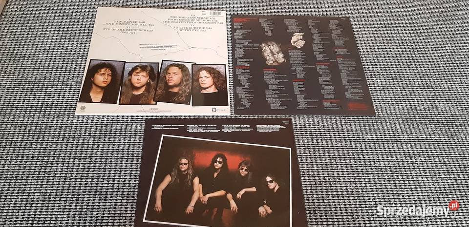 METALLICA and JUSTICE FOR ALL 2LP 1988 idealna Jastrzębie-Zdrój