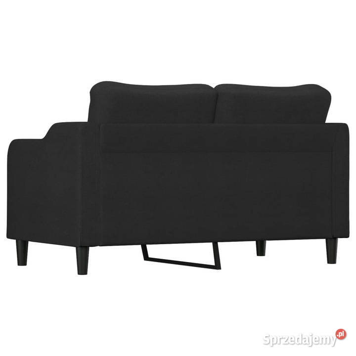 Sofa 2osobowa czarna 140 tapicerowana tkaniną mazowieckie Warszawa sprzedam