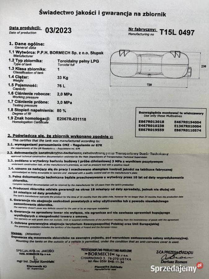 Opel Vivaro L2H1 20 benzynaLPG wersja 5osobowa Kostrzyn nad Odrą