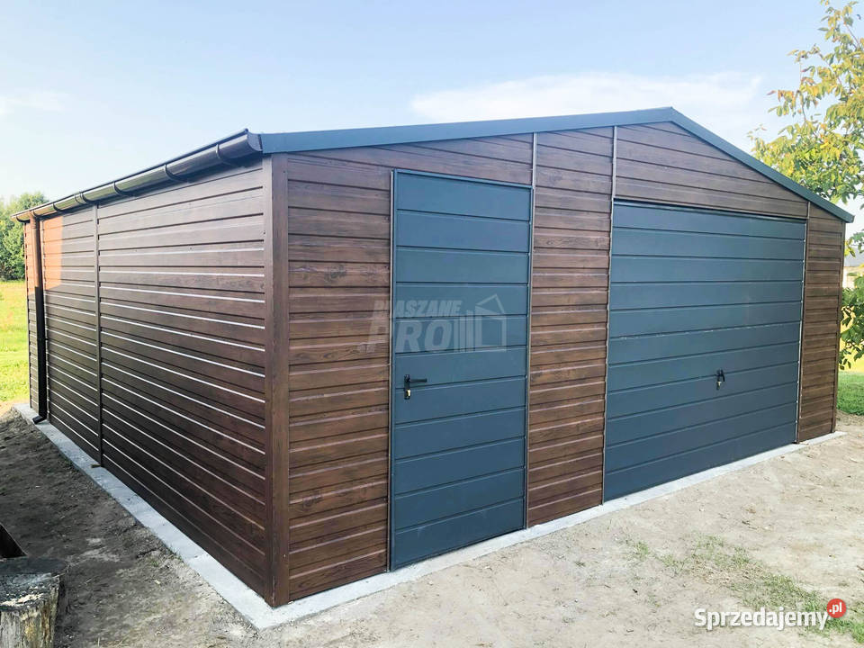 Garaz blaszany 6x6 Brama drzwi 2x okno 36m2 Siedlce