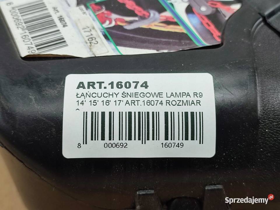 ŁAŃCUCHY ŚNIEGOWE 1 PARA LAMPA R9 16074 14 17 osobowe