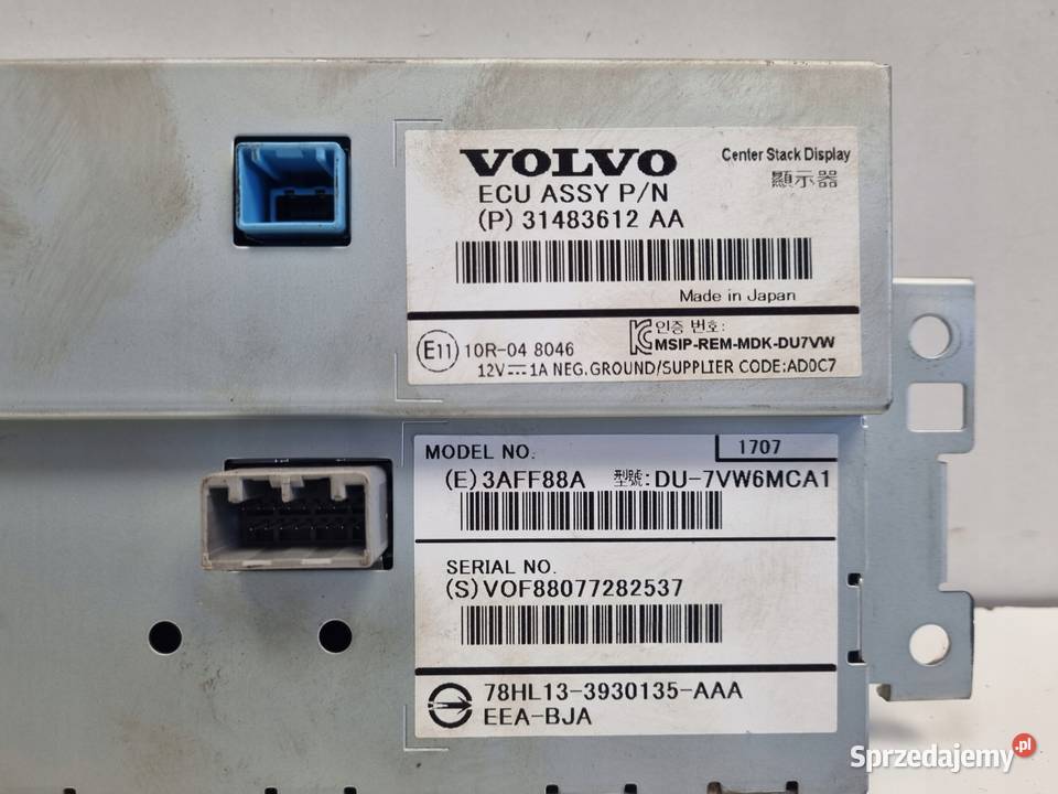 Volvo VOLVO V60 I S60 II XC60 I EKRAN NAWIGACJI Janów