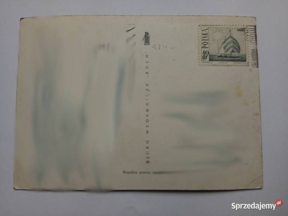 Pocztówka Wrocław lata 70te PRLu Znaczek Dąbrowa Górnicza