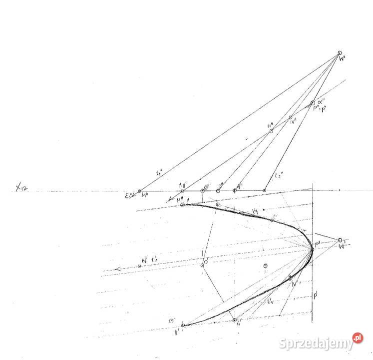 Rysunek techniczny odręczny rapidograf kalka CAD Toruń