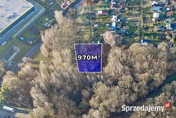 Działka mieszkaniowousługowa 970 m MPZP