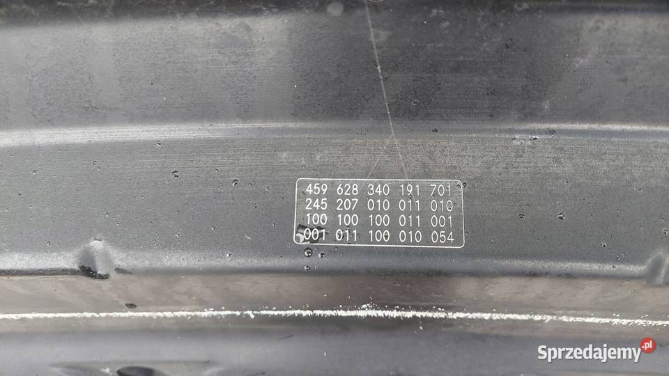 ZDERZAK MERCEDES BKLASA W245 0509 LAK 191 Międzychód