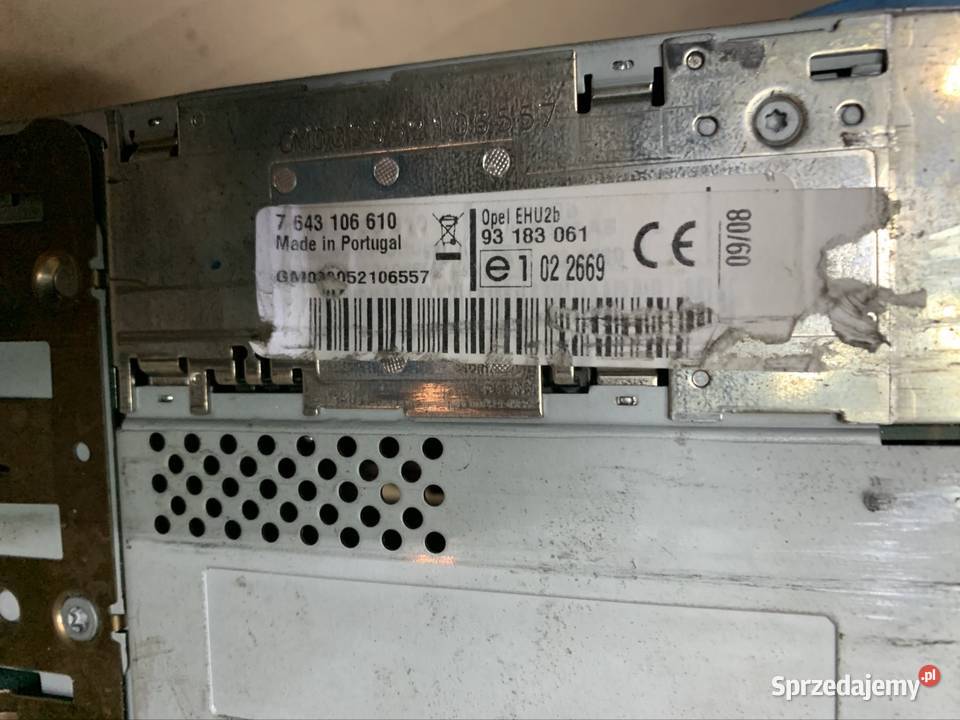 93183061 Radio fabryczne Blaupunkt Opel Vectra c Rok produkcji 2005 Sprzęt audio fabryczny Szczecin