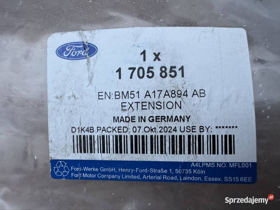 Dyfuzor spoiler dół zderzaka tył Ford focus mk3 Międzychód