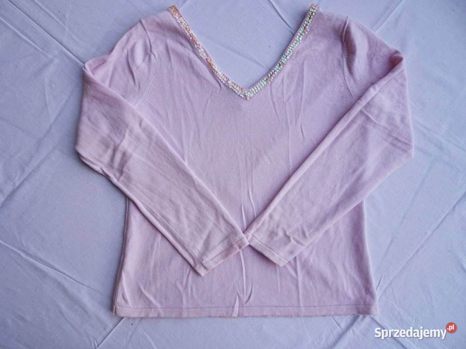 GAP Pudrowy sweterek Cekiny 40 42 Nowy Sącz