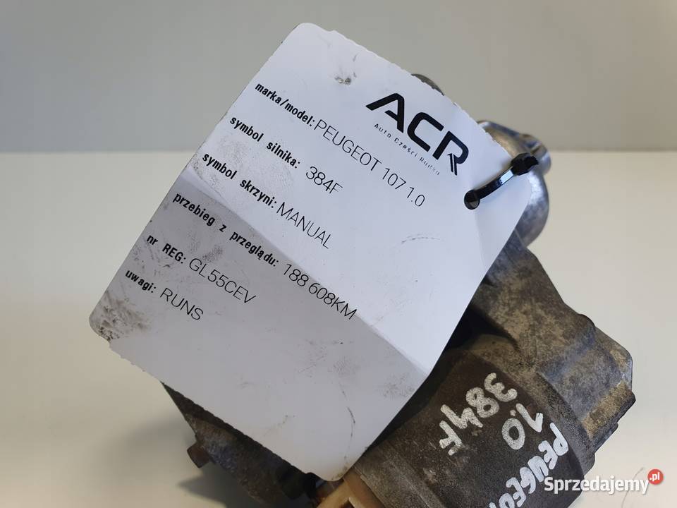 ROZRUSZNIK Peugeot 107 10 12V ROZRUSZNIK Układ elektryczny silnika Chełm