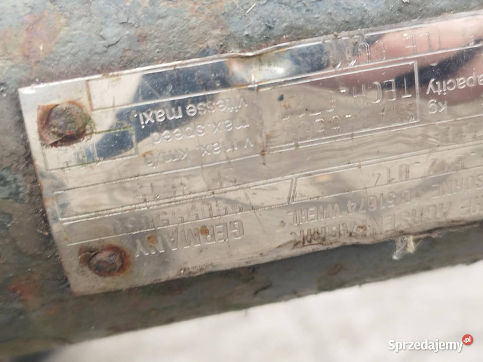 Osie BPW na bębnach nowe Typ ZS60 Strzyżew